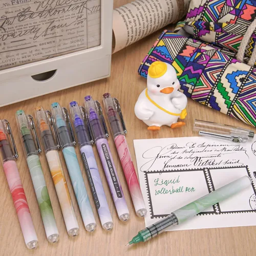 Miniatura 8 de WRITECH Bolígrafos de tinta líquida: bolígrafo de punta extra fina de 0.020 in, multicolor, 8 quilates, colores surtidos para diario, escritura