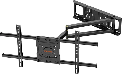 Soporte de pared para TV de brazo largo con extensión de 25.6 pulgadas, soporte de TV de esquina de movimiento completo resistente para pantallas de