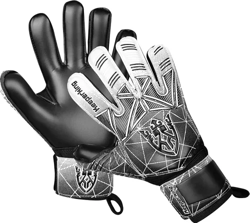 Miniatura 4 de Keeperking - Guantes de portero de fútbol para niños, jóvenes y adultos, palmas de agarre fuerte de látex con espinas removibles para la protección