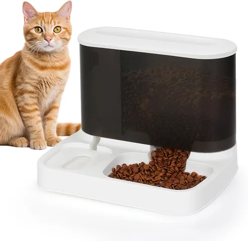 Juego automático de comedero y dispensador de agua para mascotas, 2 en 1, para gatos y perros, juego de cuencos de agua y alimentos para perros