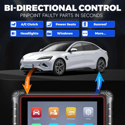 Miniatura 3 de Autel Escáner MaxiCOM MK900, escáner OBD2 todo sistema OE y herramienta bidireccional, 8 pulgadas hasta MK808S MK808BT MX808S MK808Z, más de 3000