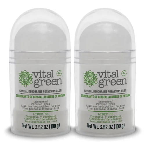 Miniatura 8 de Vital Green Thai Crystal Potassium Alum Desodorante – Desodorante mineral sin perfume para hombres, mujeres y atletas, 3.53 oz / 100 g (1 unidad)