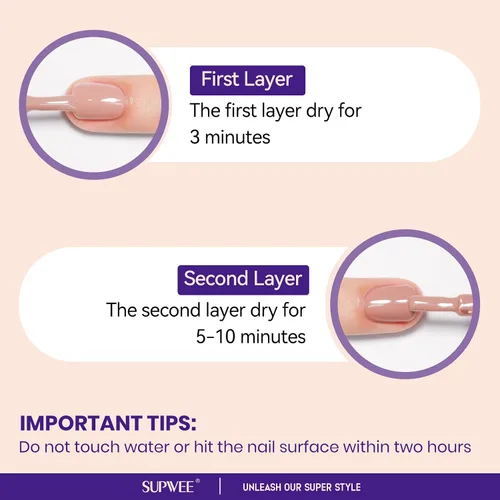 Miniatura 4 de Esmalte de uñas nude de secado rápido, 0.63 onzas líquidas, esmalte de uñas regular de secado rápido, esmalte de uñas de alto brillo para otoño