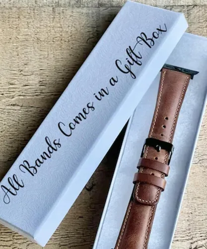 Miniatura 9 de HARDISTON Correa de Reloj Apple Watch Dama Ferro 38mm 40mm 41mm para mujeres/hombres, Hecho a Mano de Cuero Genuino, Correa de Reemplazo para iWatch