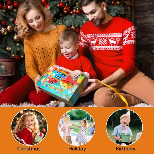 Miniatura 7 de Bombas de baño para niños con juguetes sorpresa en el interior, paquete de 6 bombas de baño de regalo con vehículos de tracción trasera, juego