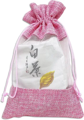 Miniatura 2 de TheDisplayGuys For Your Modern Living - Paquete de 12 bolsas de regalo medianas de lino, arpillera y organza con cordones (5 x 7 pulgadas, rosa)