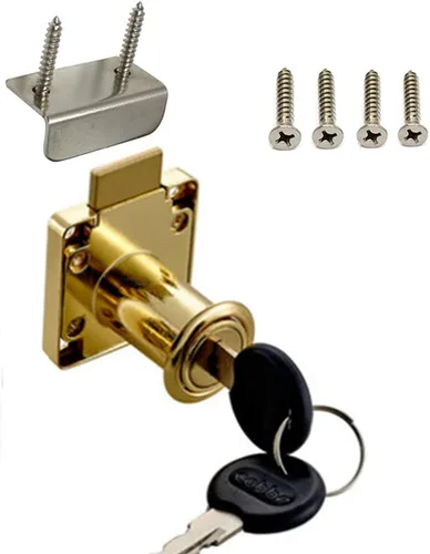 Miniatura 11 de Cerradura de cajón, cerradura de buzón, cerradura de escritorio. Adecuada para gabinetes de madera. Modelo CT-138-22