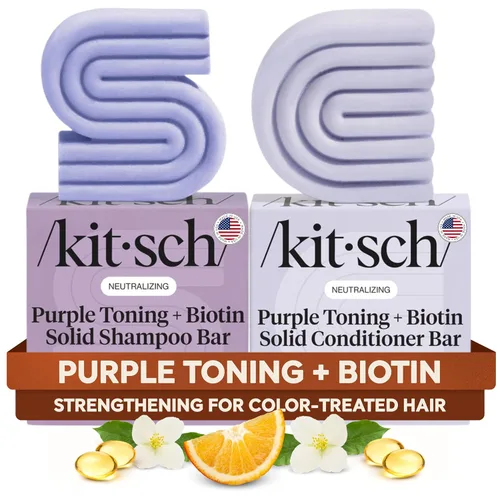 Miniatura 12 de Kitsch Barra de champú y gel de baño ultra sensible 2 en 1 + barra acondicionadora y jabón de afeitado – Jabón en barra sin fragancia para piel