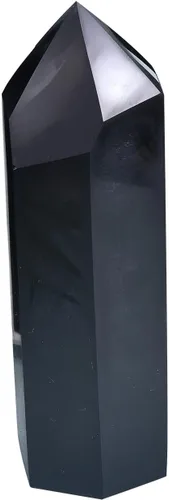 Miniatura 13 de AMOYSTONE Torre de piedra curativa, varita grande de piedra esmeralda, obelisco de punta hexagonal, irregular, 1.7-2 libras, meditación espiritual