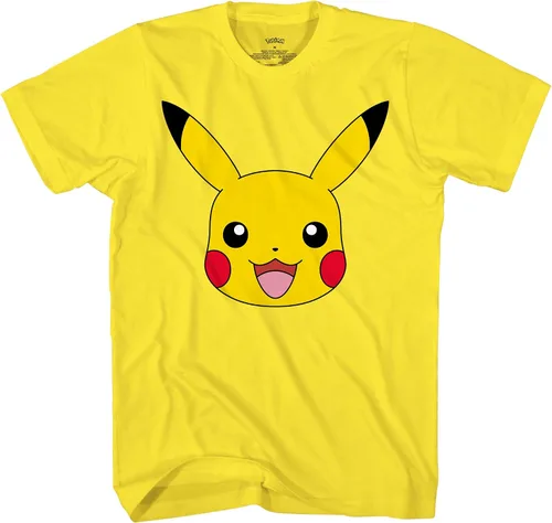 Miniatura 2 de Pokemon Big Face Charmander Pikachu Squirtle Bulbasaur Psyduck Snorlax Eevee - Camiseta para adulto