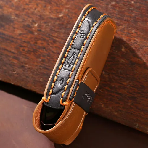 Miniatura 6 de OLLEN Funda para llavero de cuero genuino, compatible con BMW 2023~arriba Nueva Serie 5/7 740i 760i X1 X2 X3 X5 X6 X7 XM IX IX3 I5 I7, etc.