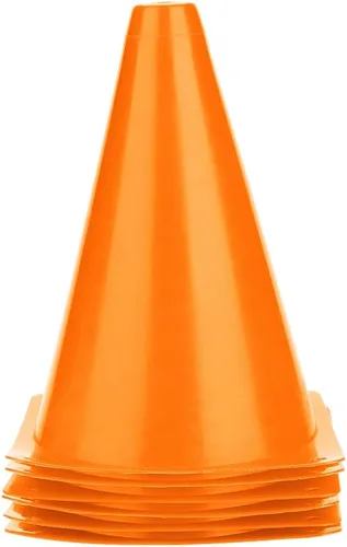 Miniatura 11 de flexman FLEXMAN6 Conos de tráfico de entrenamiento de 7 pulgadas, conos de marcador de campo portátiles, cono de entrenamiento de fútbol, barreras