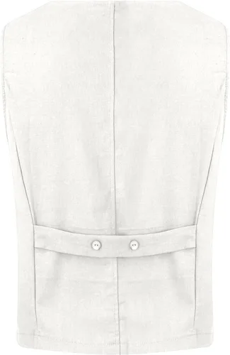 Miniatura 47 de COTECRAM Chaleco de lino de algodón para mujer, casual, sin mangas, con botones, ligero, para verano, holgado, ropa de abrigo