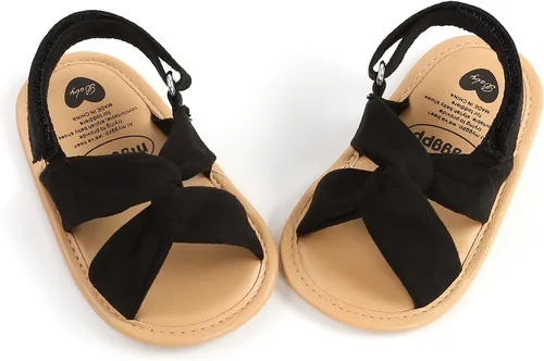 Miniatura 80 de Sandalias de verano para bebés, niñas y niños, unisex, antideslizantes, suela suave, transpirable, para primeros pasos, zapatos de playa al aire