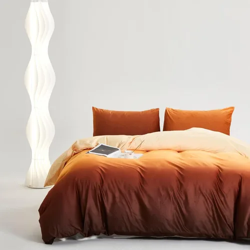 Miniatura 14 de Houseri Juego de funda de edredón de tamaño individual a cuadros azul claro y blanco para niños, juego de cama azul bebé para niños y niñas, juego