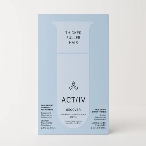 Miniatura 2 de ACTIIV Recover Travel Duo para hombres Apoya la apariencia de un cabello más completo y saludable, a base de plantas, seguro