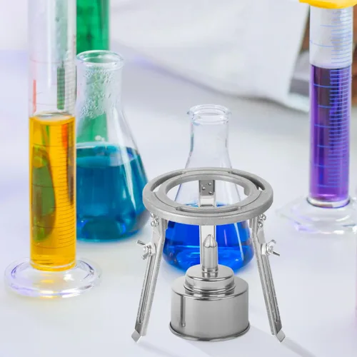 Miniatura 7 de ULTECHNOVO Soporte de trípode ajustable de aluminio para calefacción Bunsen, trípode de laboratorio de 5.5 pulgadas de altura, soporte de calor