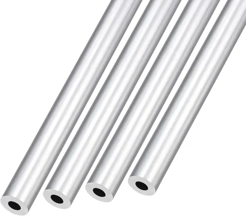 Miniatura 8 de METALLIXITY Tubo de aluminio 6063 (0.118 in de diámetro exterior x 0.079 in de diámetro interior x 11.811 in de largo), 4 piezas, tubo redondo