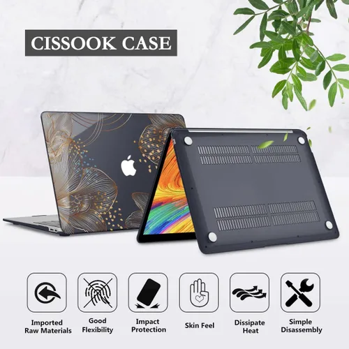 Miniatura 6 de CISSOOK Compatible con modelos de fundas para MacBook Air de 13 pulgadas: A1369 y A1466, versión anterior 2010-2017, carcasa rígida de plástico