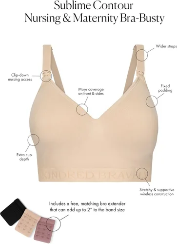 Miniatura 2 de Kindred Bravely Sujetador de maternidad y lactancia Signature Sublime Contour Sujetador de camiseta de lactancia diaria
