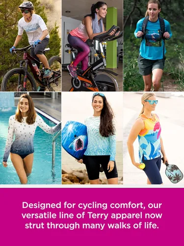 Miniatura 5 de Terry Soleil - Camiseta de ciclismo para mujer, manga larga, ajuste relajado, UPF 50+, para mujer, tallas regulares y grandes