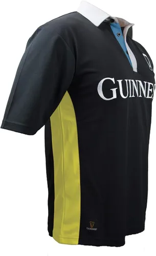 Miniatura 2 de Guinness Jersey de rugby de manga corta con rayas negras y amarillas