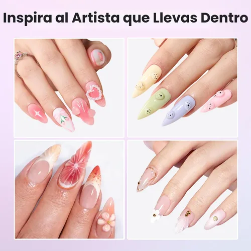 Miniatura 4 de Beetles - Gel de uñas sólido constructor, gel transparente 3D de 1.06 onzas para esculpir, gel de construcción de gel duro con polvo de uñas