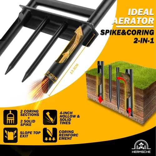 Miniatura 3 de Herramienta de desmalezadora manual para jardín, deshierbe de jardín con mango ergonómico, extractor de diente de león, herramienta de extracción