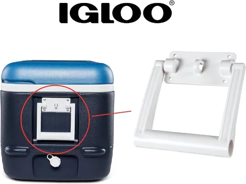 Miniatura 4 de Igloo 21025 Mango y soporte para enfriador de 90-100 cuartos de galón (blanco, 1 unidad)