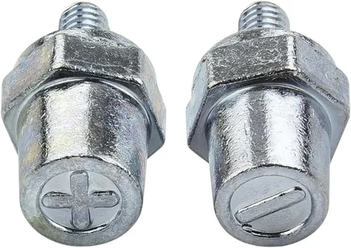 Miniatura 5 de Ampper Postes de carga de terminal de batería de latón macho de rosca M8, adaptador de poste de batería M8 (+/-) para extensión, paquete de 2 M8