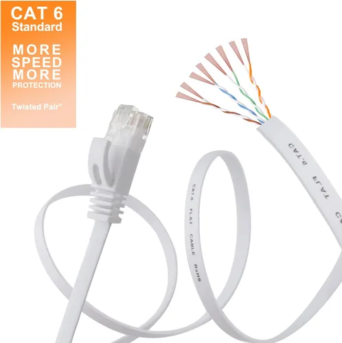 Miniatura 7 de INIU Cargador inalámbrico, estación de carga inalámbrica rápida con certificación Qi de 15 W y cable Ethernet Jadaol Cat 6 de 50 pies