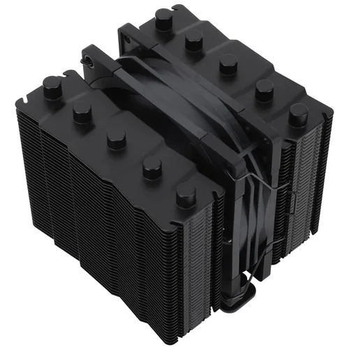 Thermalright Silver Soul 110 Black CPU Cooler Dual Towers, 5 tubos de calor, 4.331 in de altura, ventilador TL-B9B PWM, cubierta de disipador de