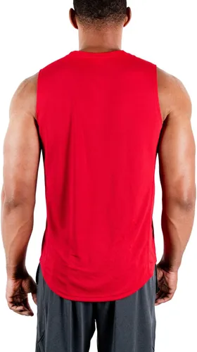 Miniatura 3 de DEVOPS Paquete de 3 camisetas sin mangas para hombre, ajuste seco, gimnasio, entrenamiento, paquete de 3