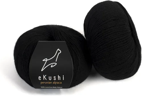 Miniatura 10 de 100% Hilo de Alpaca para Bebé para Tejer y Ganchillo - Juego de 3 Madejas de Hilo Premium DK - Ligero, Hipoalergénico y Térmico Hecho en Perú - N010