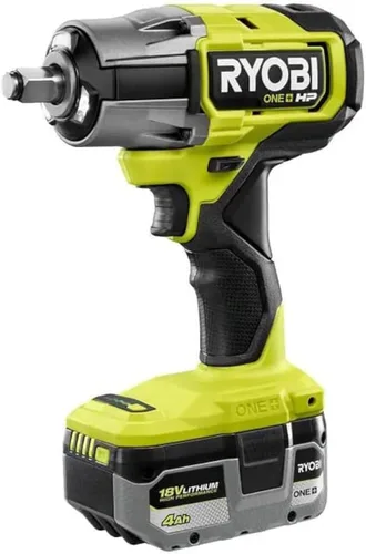 RYOBI P262K1 ONE+ HP 18V Kit de llave de impacto inalámbrica sin escobillas de 4 modos de 1/2 pulgada con batería de iones de litio de alto