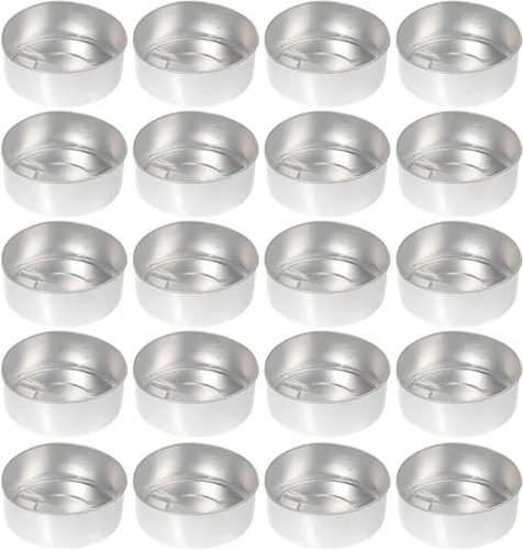 EXCEART Portavelas de aluminio de 1.37 pulgadas, carcasa de metal ligero para hacer velas perfumadas, almacenamiento de dulces y suministros para