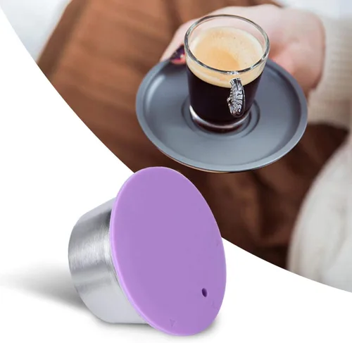 Miniatura 9 de Fdit Taza de cápsula de café recargable reutilizable de acero inoxidable apta para cafetera Dolce Gusto compatible con Nestle Dolce Gusto juego