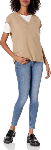 Miniatura 4 de The Drop Chaleco tipo suéter Zhen con cuello en V para mujer