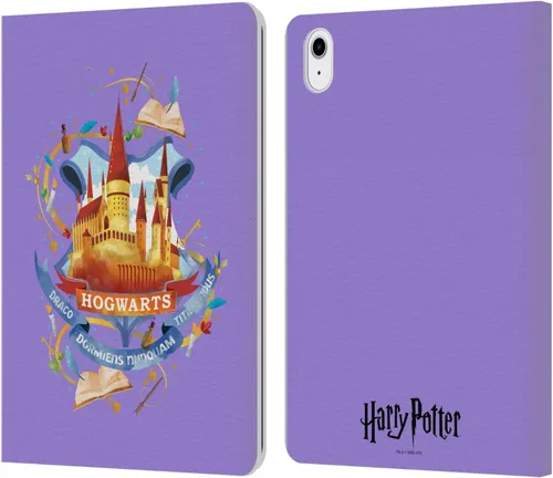 Miniatura 10 de Head Case Designs Funda de piel con licencia oficial de Harry Potter Gryffindor Deathly Hallows II, compatible con Apple iPad 10.2 2019/2020/2021