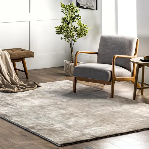 Miniatura 12 de nuLOOM Alfombra de Área de Felpa Acogedora de 5' x 8', Lavable a Máquina, Antideslizante, Alfombra Shag Suave y Esponjosa para Sala de Estar, Crema