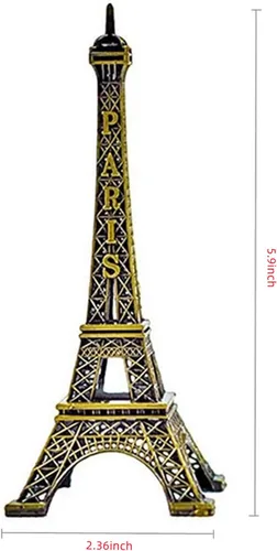 Miniatura 3 de Adorno decorativo creativo de metal de la Torre Eiffel de París, decoración de pasteles, regalo, fiesta, soporte de joyería, decoración del hogar