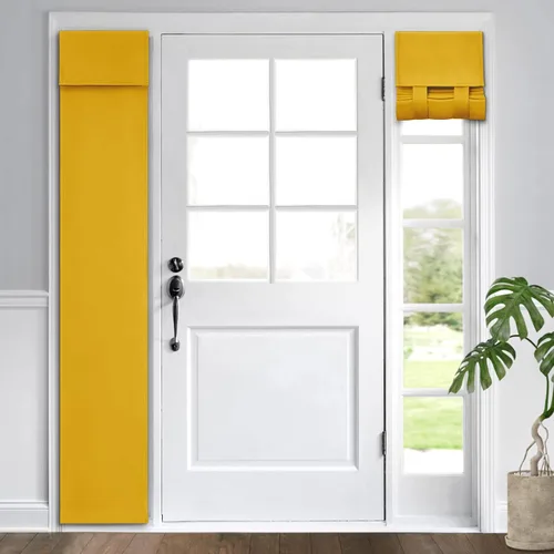 Miniatura 118 de HOMEIDEAS Cortinas Opacas para Aula para Puerta Principal, Cubierta de Ventana de Puerta de Aula, Persianas de Privacidad con Aislamiento Térmico