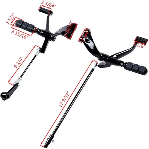 Miniatura 3 de AMOPA CORP Kit completo de controles delanteros negros para Harley Sportster XL 1200 883 (seleccionado 2014-2022)