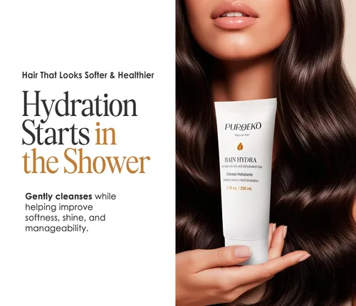 Miniatura 2 de Bain Hydra Champú Orgánico Hidratante para cabello seco con ligera hidratación Champús suaves para suavidad y brillo Champú hidratante de uso