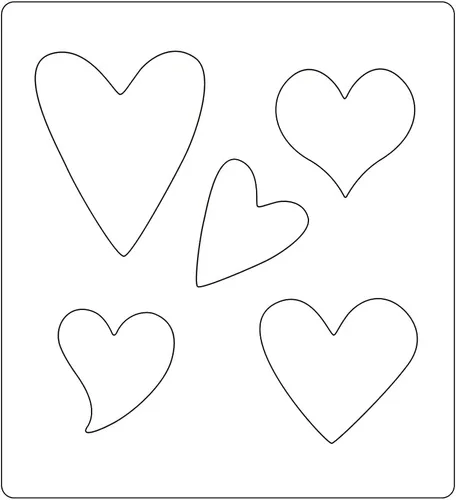 Miniatura 3 de Bira Craft - Troquel de regla de acero de 5.5 x 6 pulgadas, diseños surtidos (corazón)