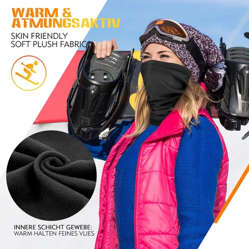 Miniatura 2 de Polaina de cuello de invierno resistente al viento, máscara de esquí, pasamontañas para esquí y snowboard