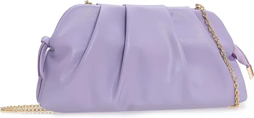 Miniatura 19 de CHARMING TAILOR Bolso tipo sobre elegante de cuero vegano suave con pliegues de PU para mujer