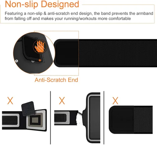 Miniatura 3 de Brazalete para Samsung Galaxy S25 S24 S23 S22 S21, entrenamiento de gimnasio, correr, teléfono, brazo banda compatible con Otterbox Defender Case