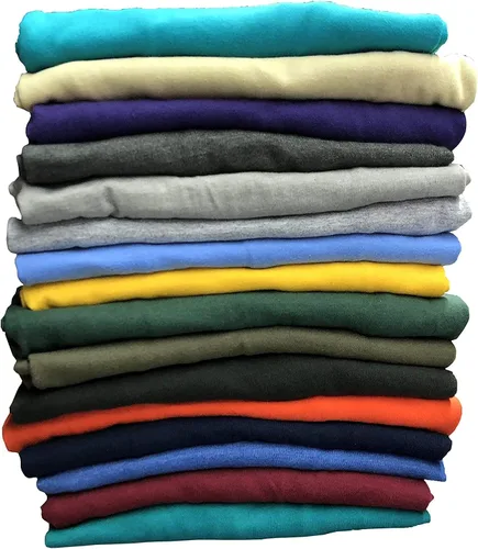 Miniatura 4 de BILLIONHATS Paquete de 12 camisetas de algodón para hombre de talla grande, a granel, de manga corta, ligeras