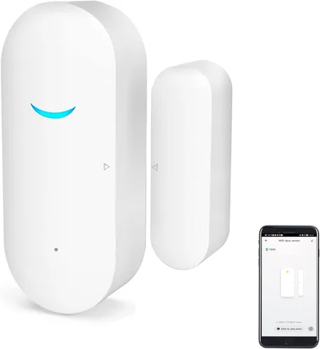 Miniatura 7 de Tuya - Sensores WiFi para puertas y ventanas, alarma inteligente con control de aplicación de notificación gratuita, sistema de alarma de seguridad